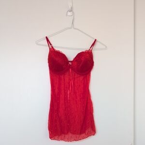 Y2K Red Going Out Top Size 34